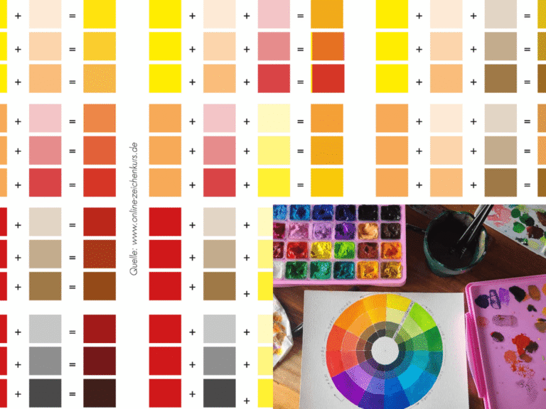 helles beige mischen acryl